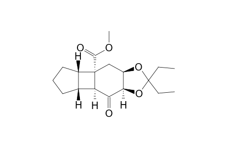 Methyl (1S,2S,6R,7S,9R,10R)-9,10-O-isopentylidene-8-oxo-tricyclo[5.4.0.0(2,6)]undecane-1-carboxylate