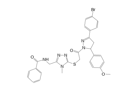 benzamide, N-[[5-[[2-[3-(4-bromophenyl)-4,5-dihydro-5-(4-methoxyphenyl)-1H-pyrazol-1-yl]-2-oxoethyl]thio]-4-methyl-4H-1,2,4-triazol-3-yl]methyl]-