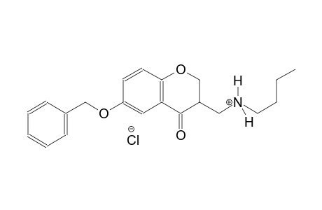 N-{[6-(benzyloxy)-4-oxo-3,4-dihydro-2H-chromen-3-yl]methyl}-1-butanaminium chloride