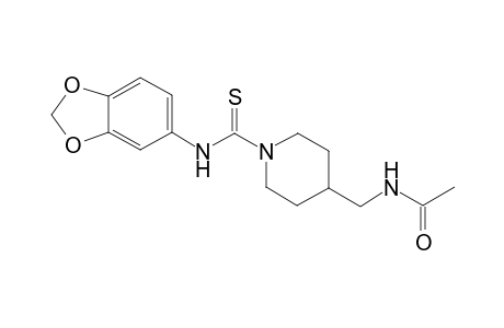Acetamide, N-[[1-[(1,3-benzodioxol-5-ylamino)carbonothioyl]-4-piperidinyl]methyl]-