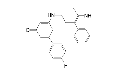 5-(4-fluorophenyl)-3-[2-(2-methyl-1H-indol-3-yl)ethylamino]-1-cyclohex-2-enone