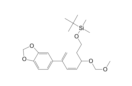 (3Z)-7-[(1,1-Dimethylethyl)dimethylsilyl]oxy-2-(3,4-methylenedioxy)phenyl-5-(methoxy)methoxy-1,3-heptadiene