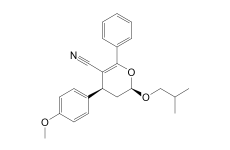 (2R*,4S*)-2-( Isobutoxy)-6-phenyl-4-( 4'-methoxyphenyl)-3,4-dihydro-2H-pyran-5-carbonitrile