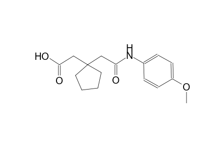 {1-[2-(4-methoxyanilino)-2-oxoethyl]cyclopentyl}acetic acid