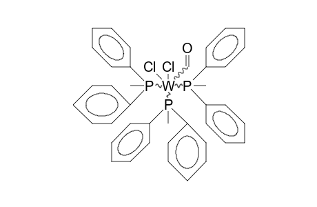 Tris(methyl-diphenylphosphino)-dichloro tungsten carbonyl