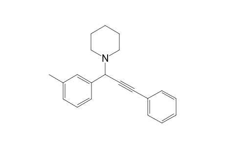 1-(3-phenyl-1-(m-tolyl)prop-2-yn-1-yl)piperidine