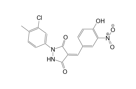 3,5-pyrazolidinedione, 1-(3-chloro-4-methylphenyl)-4-[(4-hydroxy-3-nitrophenyl)methylene]-, (4Z)-