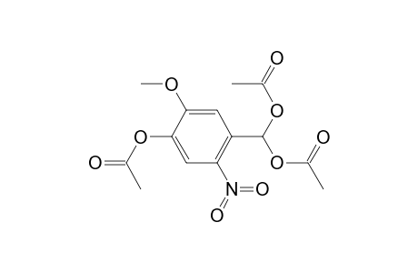 Methanediol, [4-(acetyloxy)-5-methoxy-2-nitrophenyl]-, diacetate(ester)