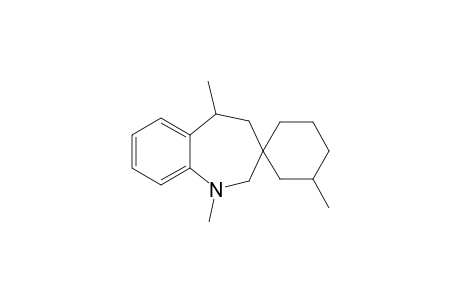 Spiro[1,5-Dimethylbenzo[f]2-azepine-3,1'-3'-methylcyclohexane]