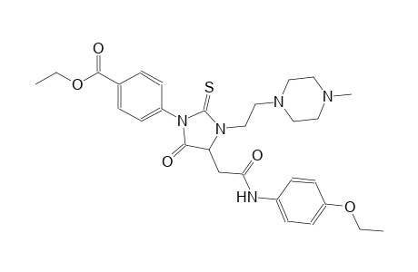 ethyl 4-{4-[2-(4-ethoxyanilino)-2-oxoethyl]-3-[2-(4-methyl-1-piperazinyl)ethyl]-5-oxo-2-thioxo-1-imidazolidinyl}benzoate