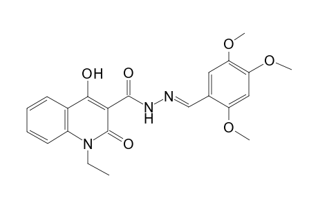 1-Ethyl-4-hydroxy-2-oxo-1,2-dihydro-quinoline-3-carboxylic acid (2,4,5-trimethoxy-benzylidene)-hydrazide