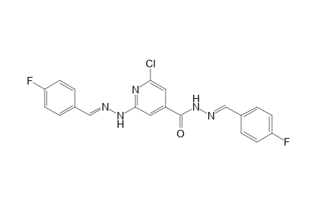 2-Chloro-6-[N'-(4"-fluorobenzylidene)hydrazino]isonicotinic Acid-(4"'-Fluorobenzylidene)hydrazide
