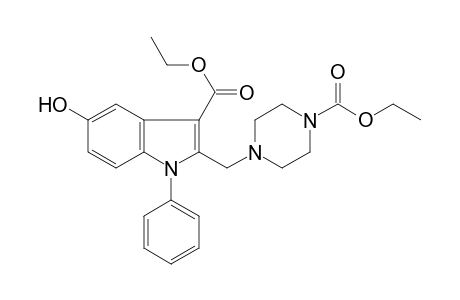2-[(4-carbethoxypiperazino)methyl]-5-hydroxy-1-phenyl-indole-3-carboxylic acid ethyl ester