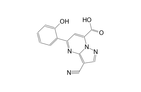 pyrazolo[1,5-a]pyrimidine-7-carboxylic acid, 3-cyano-5-(2-hydroxyphenyl)-