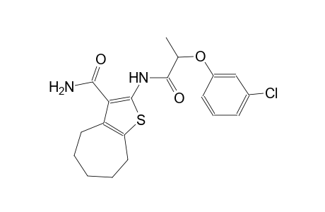 2-{[2-(3-chlorophenoxy)propanoyl]amino}-5,6,7,8-tetrahydro-4H-cyclohepta[b]thiophene-3-carboxamide