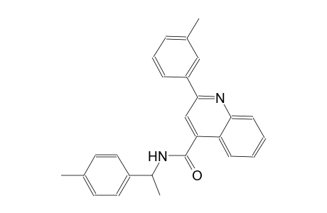 2-(3-methylphenyl)-N-[1-(4-methylphenyl)ethyl]-4-quinolinecarboxamide