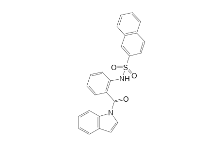N-(2-(1H-indole-1-carbonyl)phenyl)naphthalene-2-sulfonamide