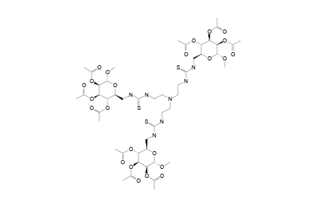 TRIS-[2-[3-(2',3',4'-TRI-O-ACETYL-6'-DEOXY-1'-O-METHYL-ALPHA-D-MANNOPYRANOS-6'-YL)-THIOUREIDO]-ETHYL]-AMINE