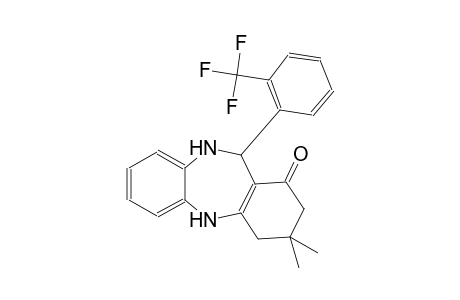1H-dibenzo[b,e][1,4]diazepin-1-one, 2,3,4,5,10,11-hexahydro-3,3-dimethyl-11-[2-(trifluoromethyl)phenyl]-