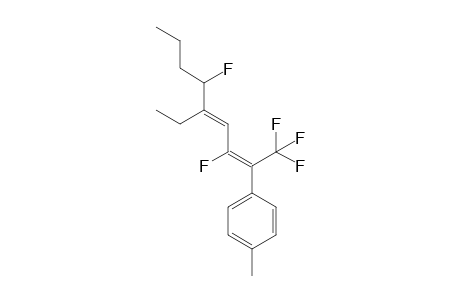 1,1,1,3,6-Pentafluoro-2-(4-methylphenyl)-5-ethylnona-2E,4E-diene