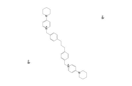 1,1'-[PROPANE-1,3-DIYLBIS-(BENZENE-1,4-DIYLMETHYLENE)]-BIS-[(4-PIPERIDINO)-PYRIDINIUM]-DIBROMIDE