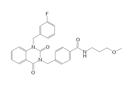 4-[(1-(3-fluorobenzyl)-2,4-dioxo-1,4-dihydro-3(2H)-quinazolinyl)methyl]-N-(3-methoxypropyl)benzamide