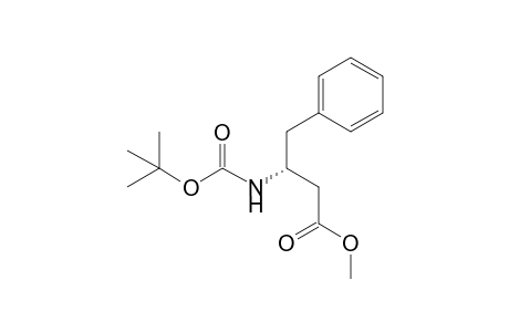 (3R)-3-(tert-butoxycarbonylamino)-4-phenyl-butyric acid methyl ester