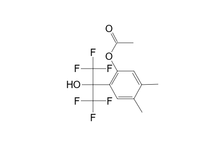 4,5-Dimethyl-2-[2,2,2-trifluoro-1-hydroxy-1-(trifluoromethyl)ethyl]phenyl acetate