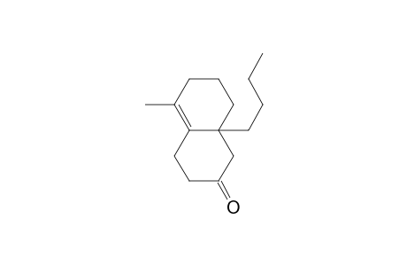 2(1H)-Naphthalenone, 8a-butyl-3,4,6,7,8,8a-hexahydro-5-methyl-, (.+-.)-