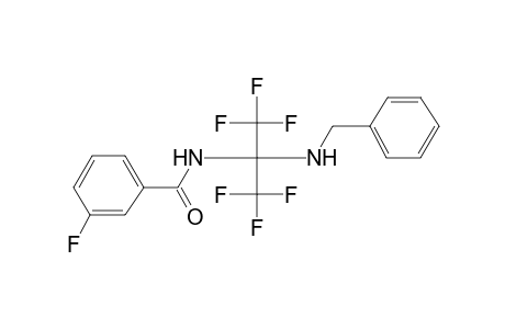 N-[1-(Benzylamino)-2,2,2-trifluoro-1-(trifluoromethyl)ethyl]-3-fluorobenzamide