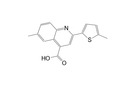 6-methyl-2-(5-methyl-2-thienyl)-4-quinolinecarboxylic acid