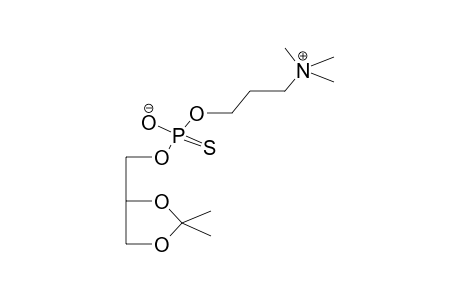 D,L-2,3-ISOPROPYLIDENDIOXYPROPYL-1-THIONOPHOSPHORYLHOMOCHOLINE