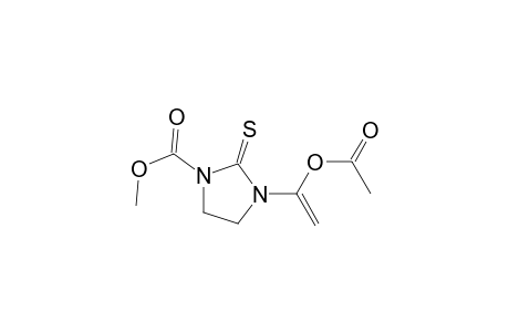 1-Imidazolidinecarboxylic acid, 3-[1-(acetyloxy)ethenyl]-2-thioxo-, methyl ester