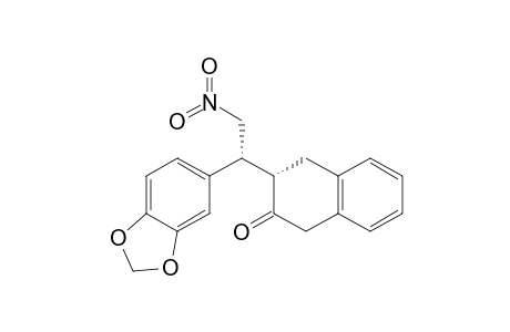 2(1H)-Naphthalenone, 3-[1-(1,3-benzodioxol-5-yl)-2-nitroethyl]-3,4-dihydro-, [S-(R*,S*)]-