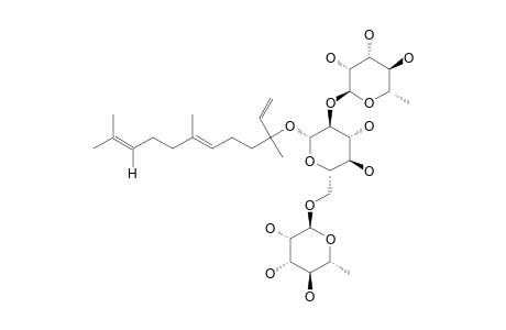 NEROLIDOL-3-O-ALPHA-L-RHAMNOPYRANOSYL-(1->2)-ALPHA-L-RHAMNOPYRANOSYL-(1->6)-BETA-D-GLUCOPYRANOSIDE
