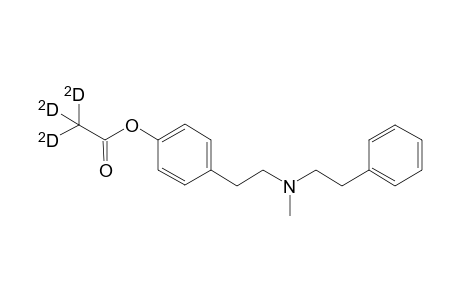 N-Methyl .beta. (p-D3-acetoxyphenyl)-.beta.'-phenyl-diethylamine