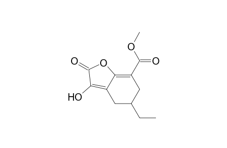 1-(Methoxycarbonyl)-4-ethyl-6-hydroxy-7-oxo-8-oxabicyclo[4.3.0]nona-5(6),1(9)-diene