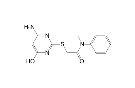2-[(4-amino-6-hydroxy-2-pyrimidinyl)sulfanyl]-N-methyl-N-phenylacetamide