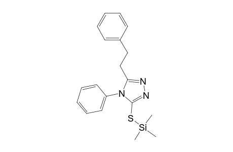 4-Phenyl-5-(2-phenylethyl)-4H-1,2,4-triazol-3-yl hydrosulfide, tms derivative