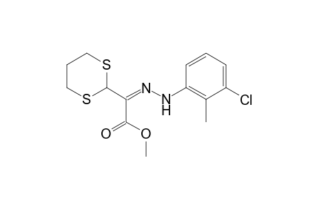 (E)-Methyl 2-(2-(3-chloro-2-methylphenyl)hydrazono)-2-(1,3-dithian-2-yl)acetate