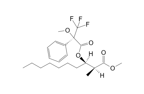 (R)-MTPA(2-methoxy-2-(trifluoromethyl)-2-phenylacetyl)-Ester of (2S,3R)-3-hydroxy-2-methyldecanoate