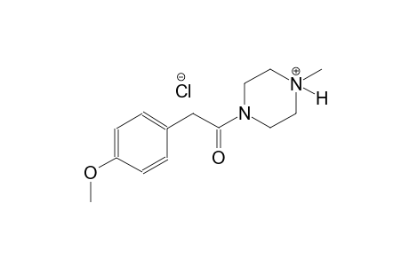 piperazinium, 1-[(4-methoxyphenyl)acetyl]-4-methyl-, chloride