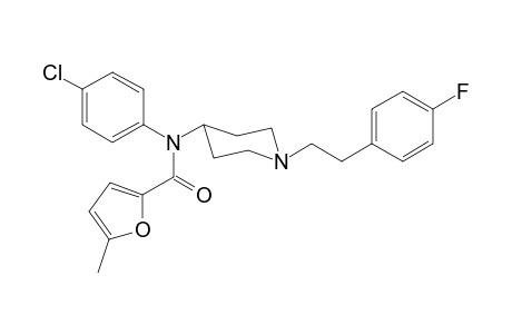 N-(4-Chlorophenyl)-N-(1-[2-(4-fluorophenyl)ethyl]piperidin-4-yl)-5-methylfuran-2-carboxamide