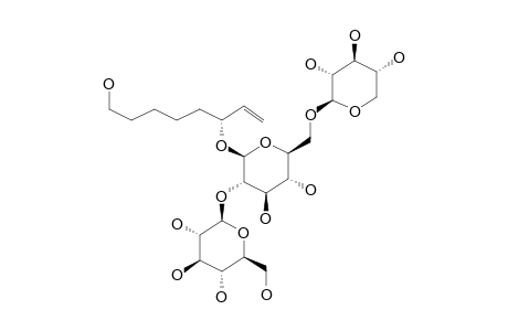 ILICIFOLIOSIDE-B;(6R)-7-OCTENE-1,6-DIOL-6-O-BETA-D-XYLOPYRANOSYL-(1'''->6')-O-[BETA-D-GLUCOPYRANOSYL-(1''->2')]-O-BETA-D-GLUCOPYRANOSIDE