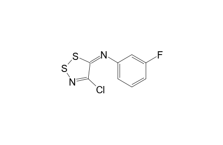 N-(4-Chloro-5H-1,2,3-dithiazol-5-ylidene)-3-fluoroaniline