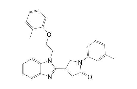 2-Pyrrolidinone, 4-[1-[2-(2-methylphenoxy)ethyl]-1H-1,3-benzimidazol-2-yl]-1-(3-methylphenyl)-