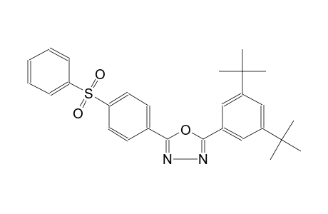 4-[5-(3,5-ditert-butylphenyl)-1,3,4-oxadiazol-2-yl]phenyl phenyl sulfone