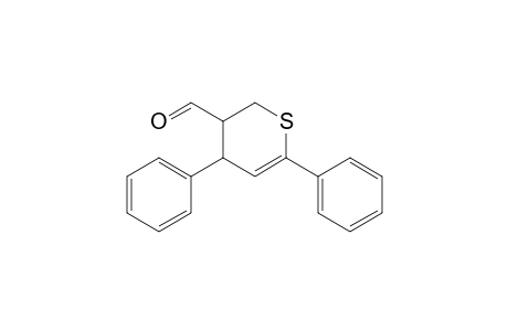 cis-4,6-Diphenyl-3,4-dihydrothiopyran-3(2H)-carbaldehyde