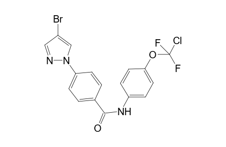4-(4-bromo-1H-pyrazol-1-yl)-N-[4-(chlorodifluoromethoxy)phenyl]benzamide