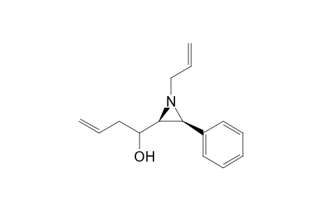 cis-1-Allyl-2-(1-hydroxy-3-butenyl)-3-phenylaziridine